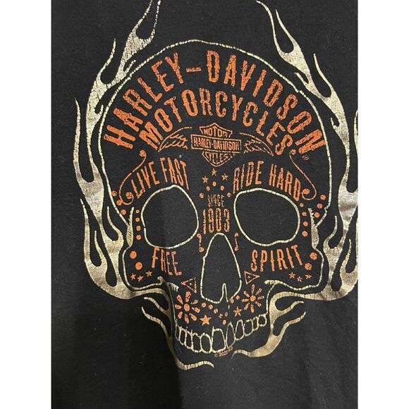 Alligator Alley FL Harley-Davidson Black Ladies XL T-Shirt - Picture 2 of 5